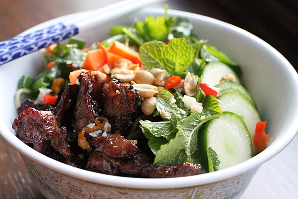 Best grilled pork vermicelli bowl in Regina, SK